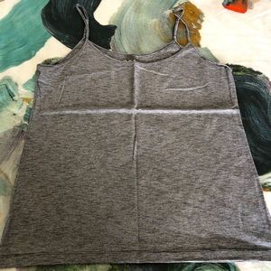 Loft silver and black striped cami